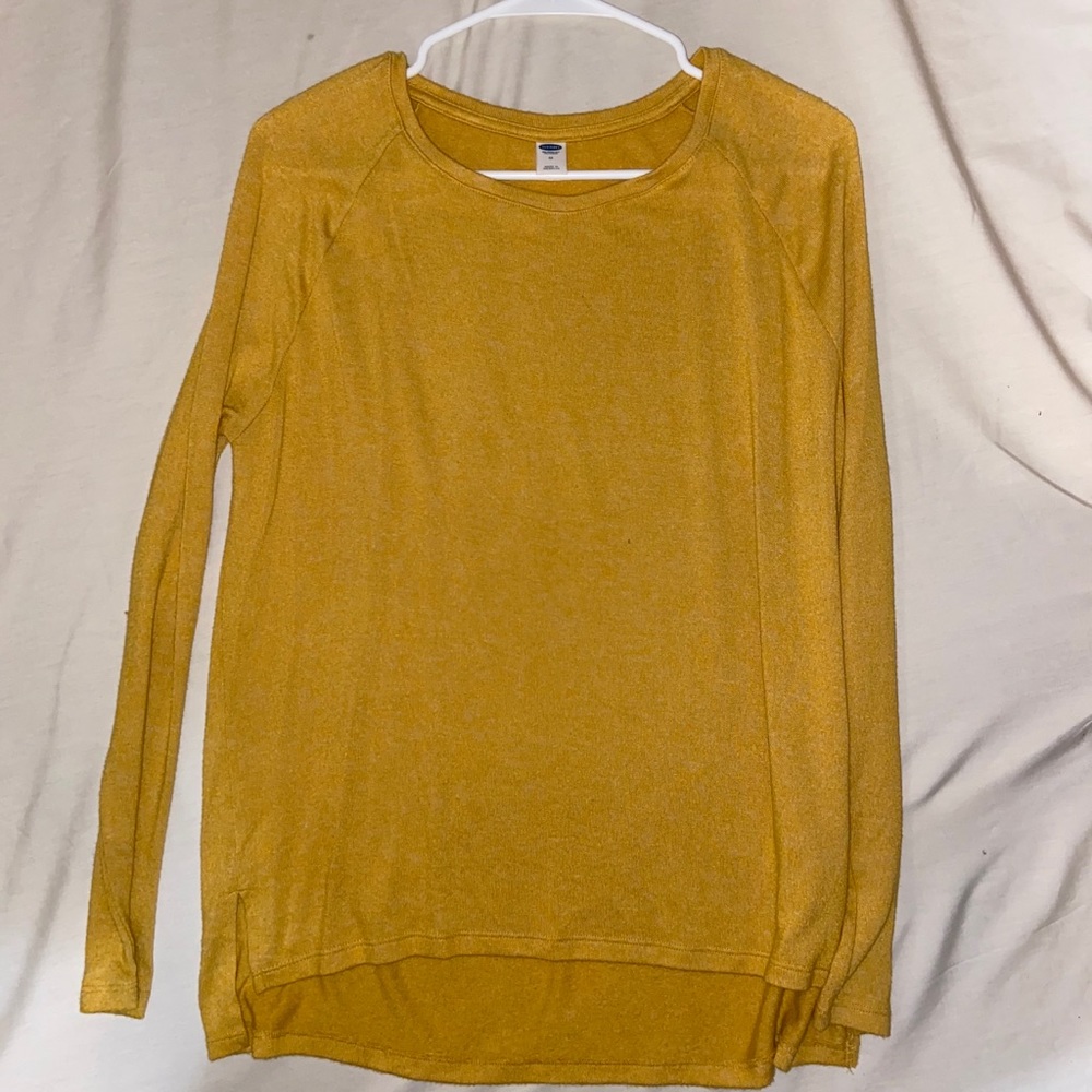 Mustard yellow Oversized sweater/long sleeve